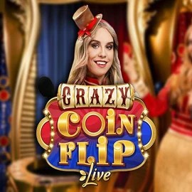 Crazy Coin Flip game by Evolution – logo hosted on Ice Casino