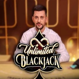 Unlimited Blackjack slot logo by Ezugi at Ice Casino